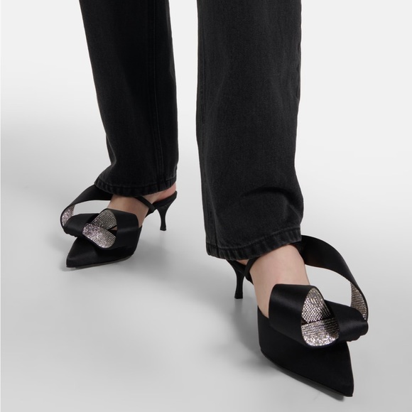 AREA x Sergio Rossi Marquise crystal-embellished sandals - Picture 8 of 12